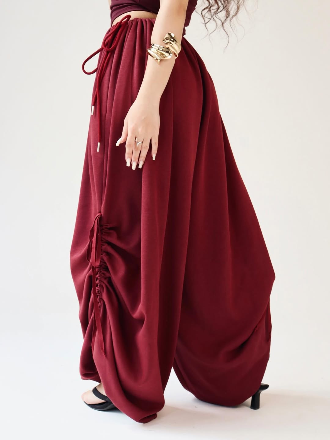 the limitless pants - dark cherry