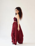 the limitless pants - dark cherry